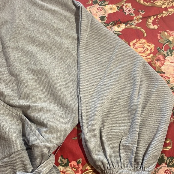 🥀 Gray Knit Wrap Top Reversible Dress, Sz Med, New 🥀 - Picture 5 of 11